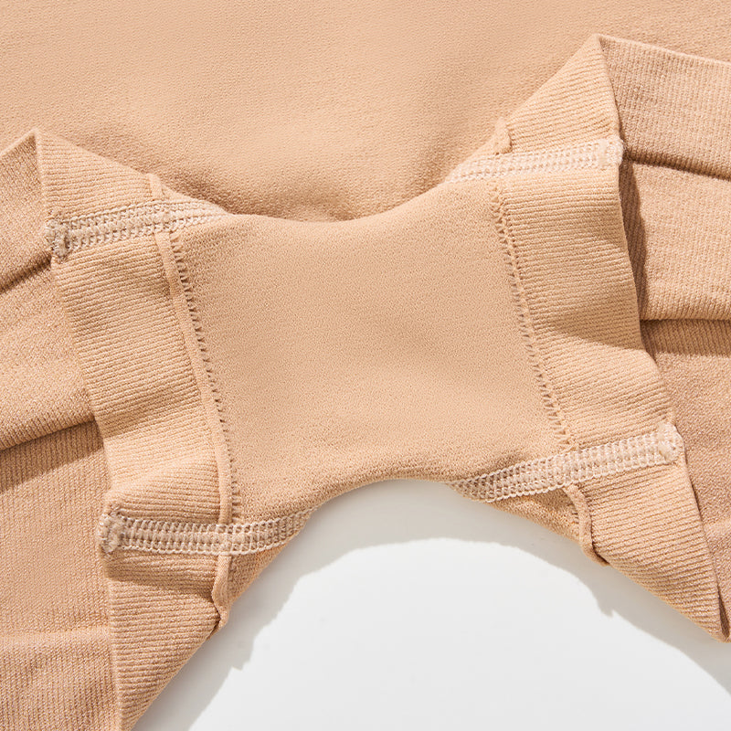 Colorblocking Seamless Thin Flat Pants High Waist Anti-Glare Panties