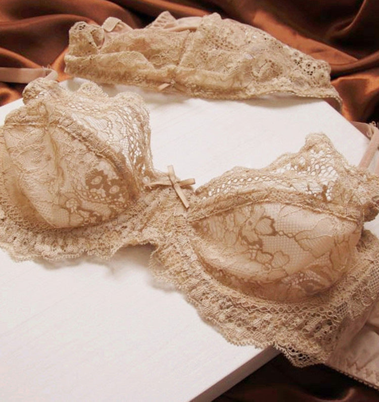 Lace Sexy Flirty Slim Bra Set