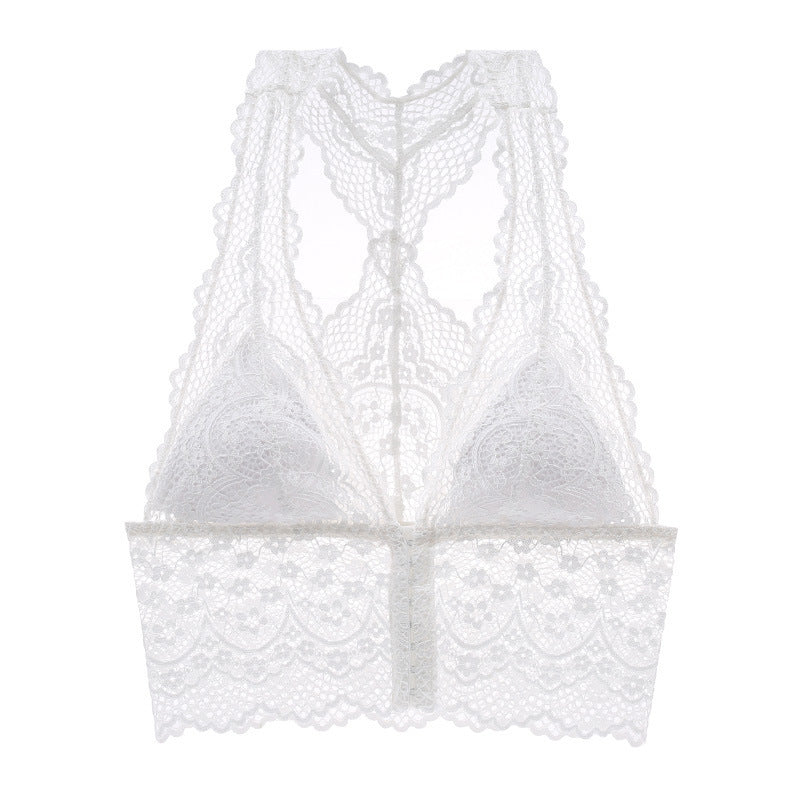 French Sexy Thin Breathable Lace Underwear Triangle Beauty Back Bra Bralette Bra