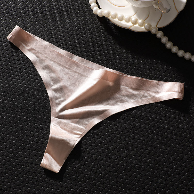 Ice Silk T-Back Underwear Panties