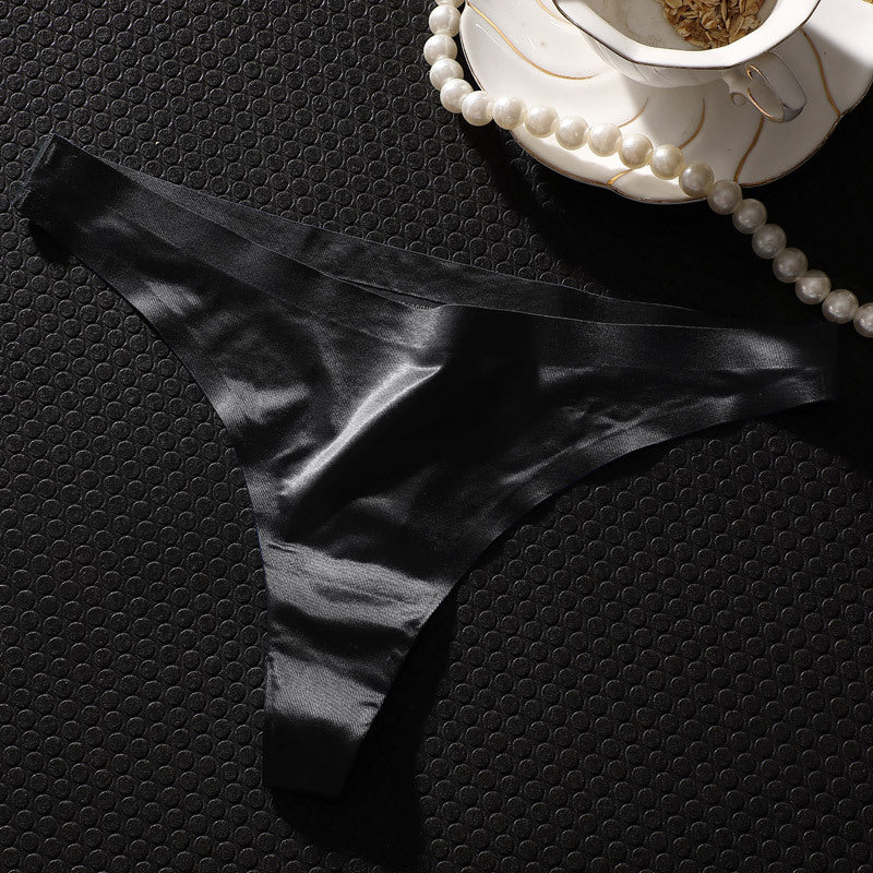 Ice Silk T-Back Underwear Panties