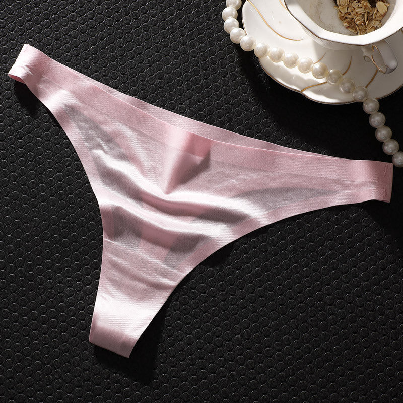 Ice Silk T-Back Underwear Panties