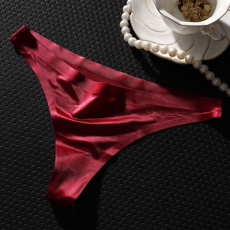 Ice Silk T-Back Underwear Panties
