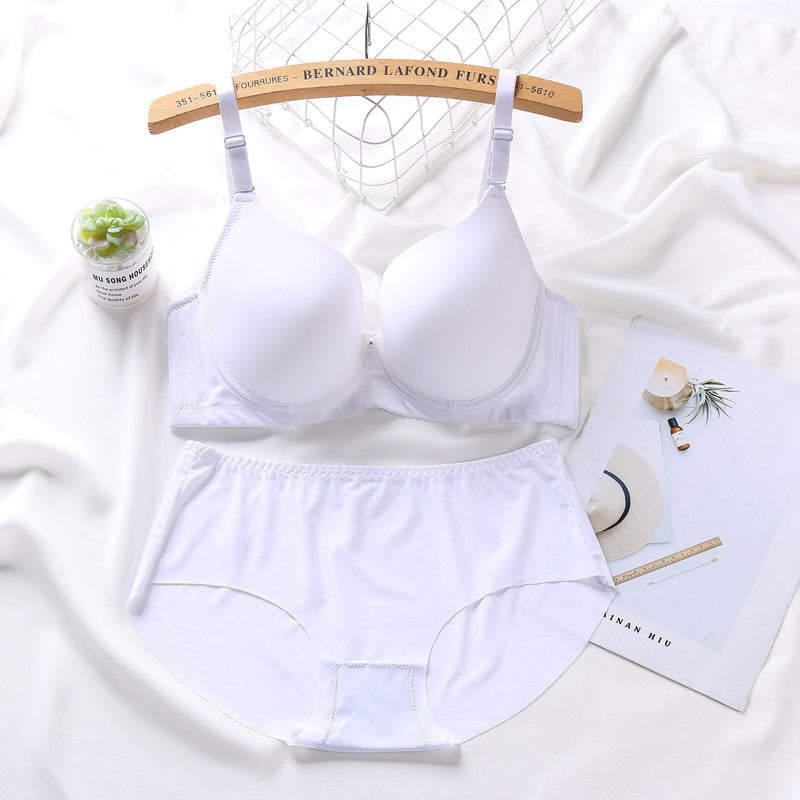 Smooth Non-marking Plus Size Bra Set