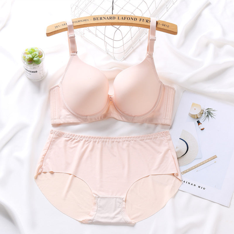 Smooth Non-marking Plus Size Bra Set