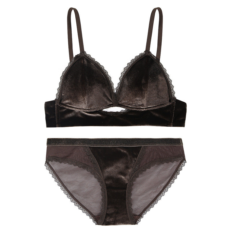 Velvet Sexy Vintage Lace Bra Set