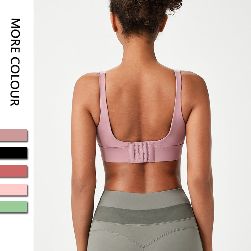 One-piece Yoga Bra Fixed Cups Sports Underwear Tank Top