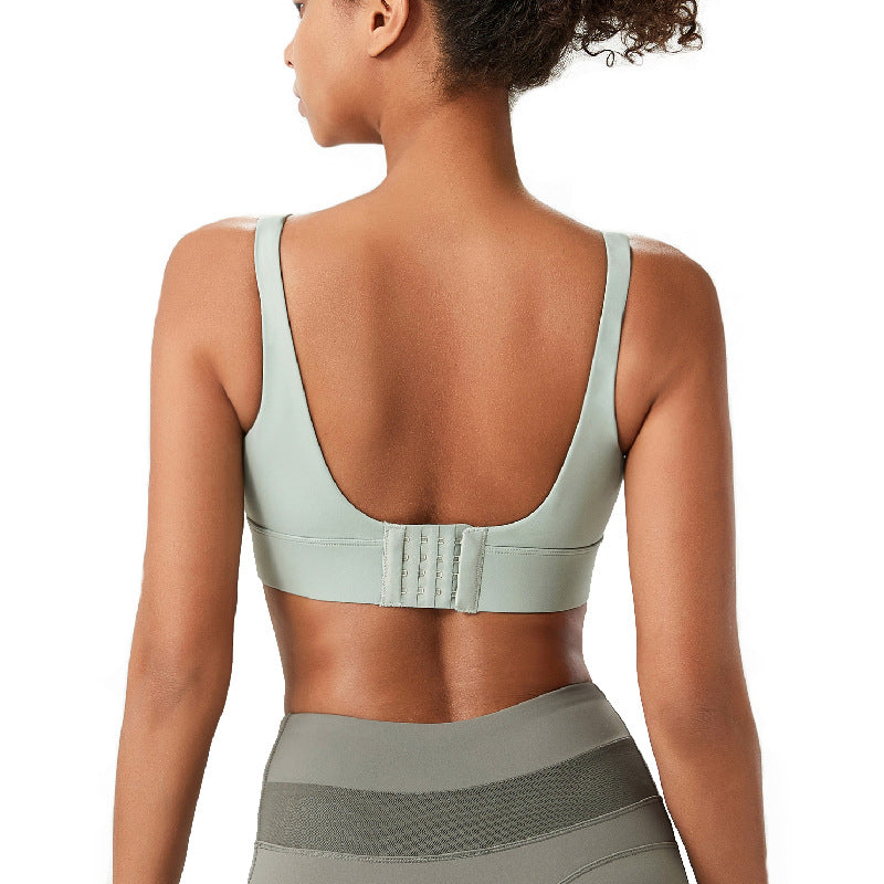 One-piece Yoga Bra Fixed Cups Sports Underwear Tank Top