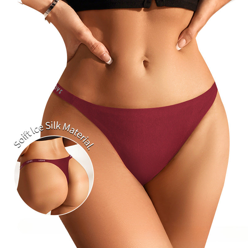 Non-marking Sexy Thong Yoga Triangle Panties