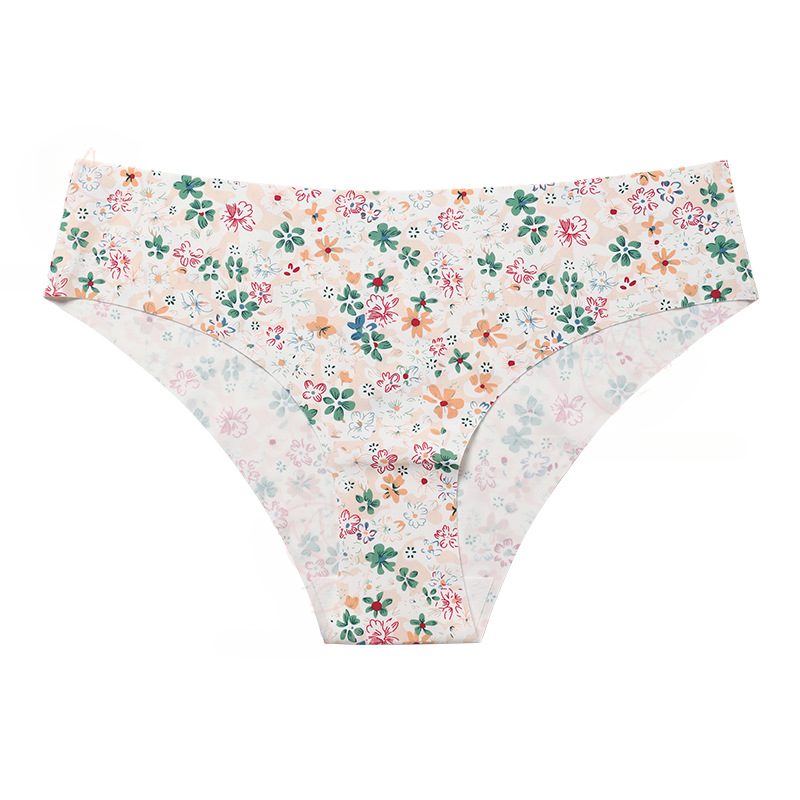 Low-rise Large Size One-piece Cotton Triangle Panties