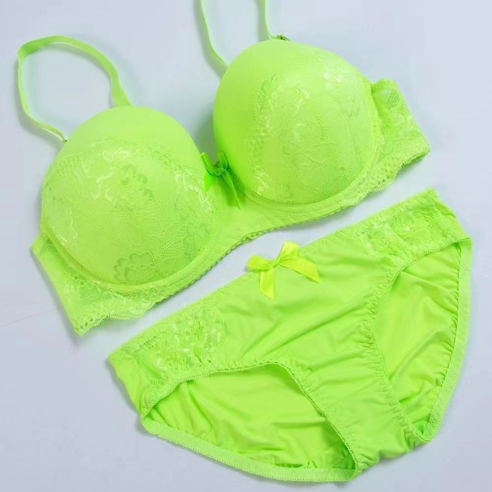 Sensual Romance Embroidered Lace Bra Set