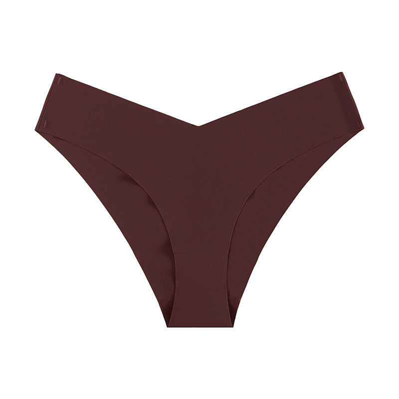 Non-marking Ice Silk Low Waisted Triangle Pants Quick Dry Sports Panties