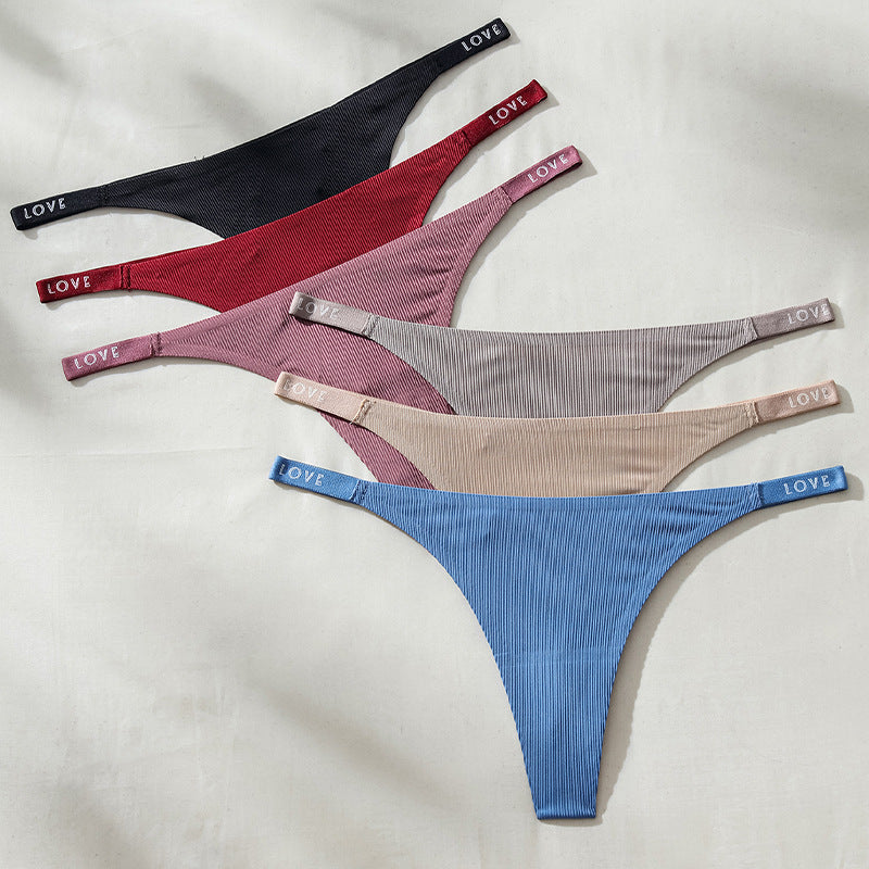 Non-marking Sexy Thong Yoga Triangle Panties