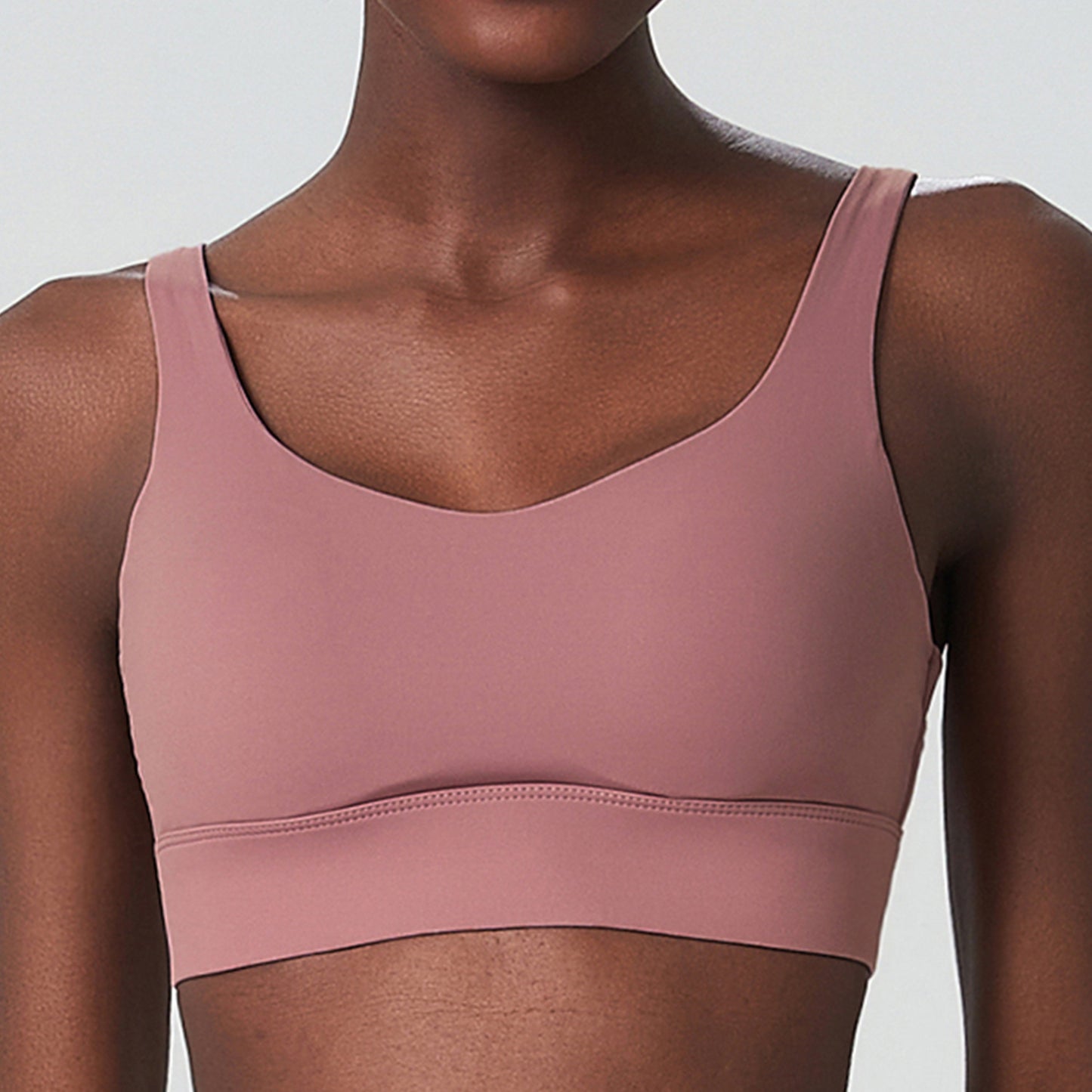 Butterfly Cup Deep U Back Adjustable Back Sports One Piece Cup Fitness Yoga Bra