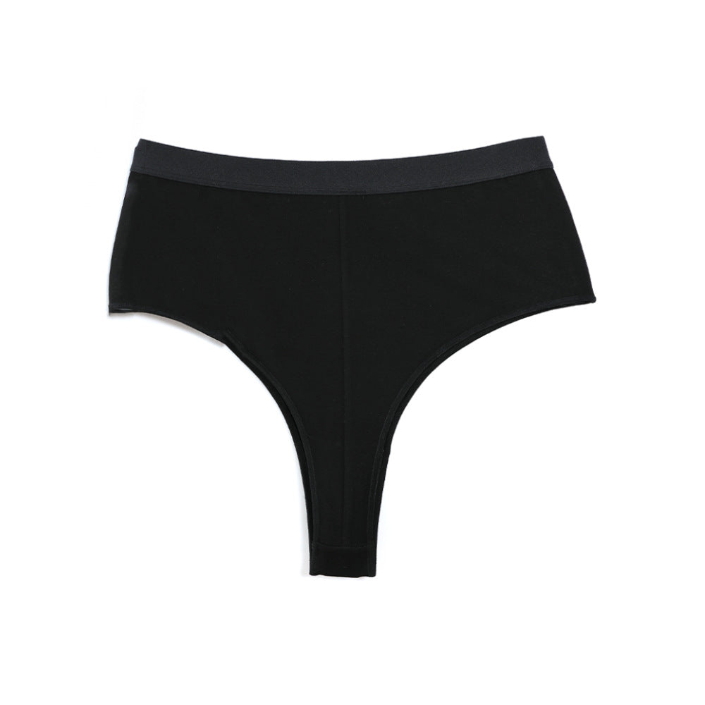 High Waisted Tummy Tuck Thong Fitted Comfortable Sports Triangle Panties
