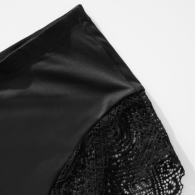 French Lace Patchwork Seamless Ice Thin Panties