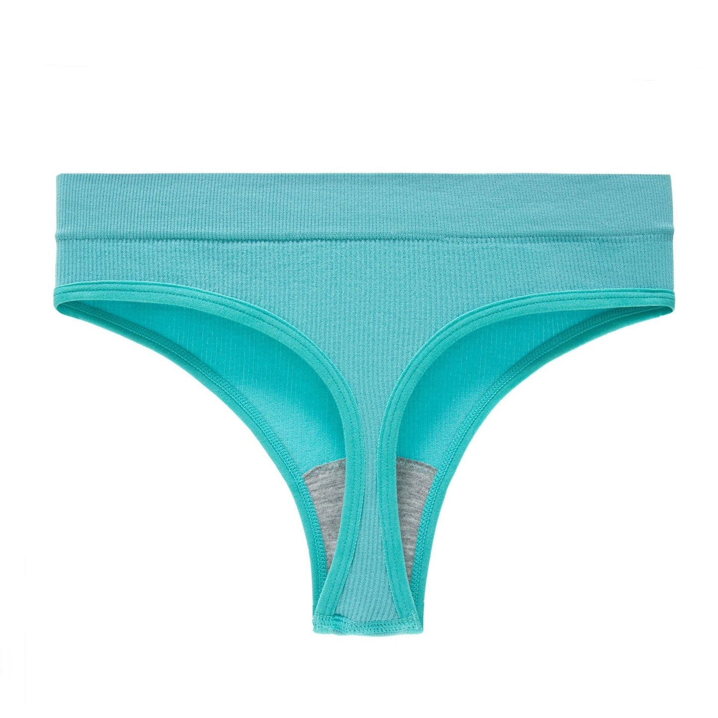 Yoga Seamless Threaded Mid-Low Waist Sexy Cotton Gear Sports Triangle Inner T Panties