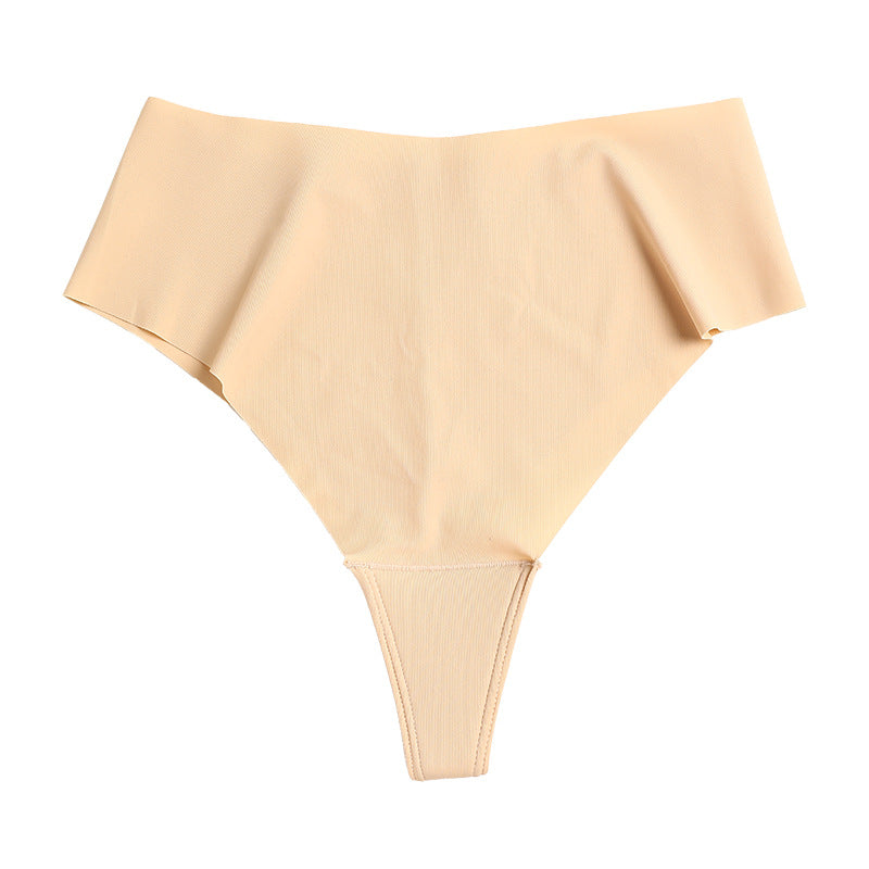 High-Waisted Shaping Girdle Waistless Thong Panties