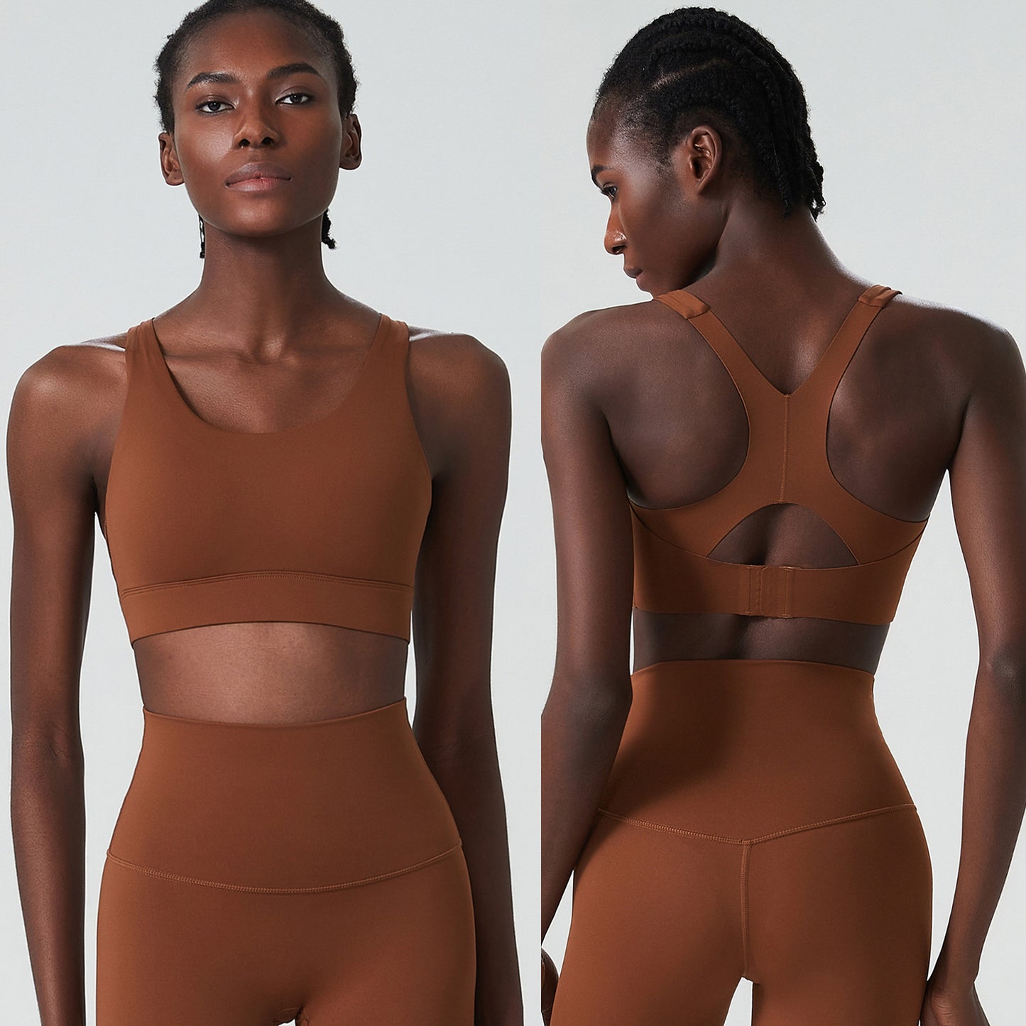 One Piece Bra Yoga Fitness Breathing Cup Sports Bra