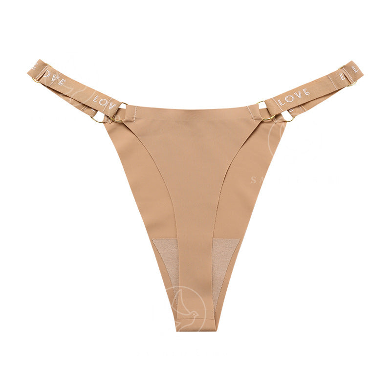 One Piece Sexy Seamless Cotton Crotch Panties Ice Thong