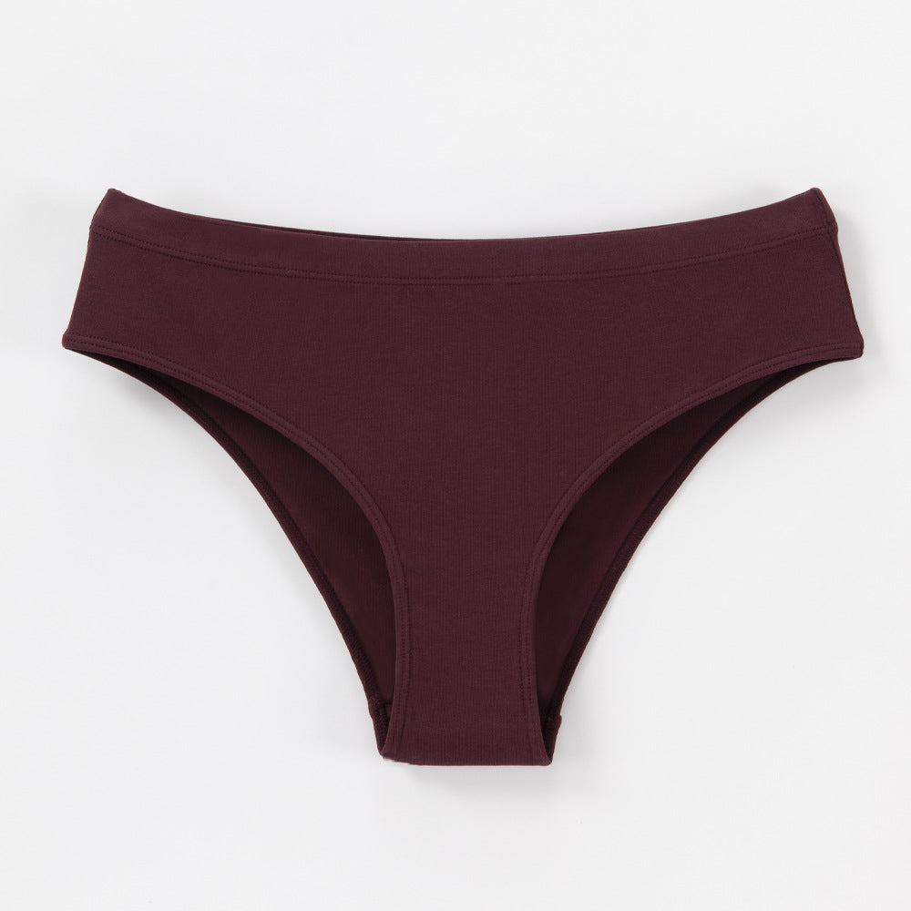 Mid Waist Hip Lift Cotton Breathable Comfort Panties