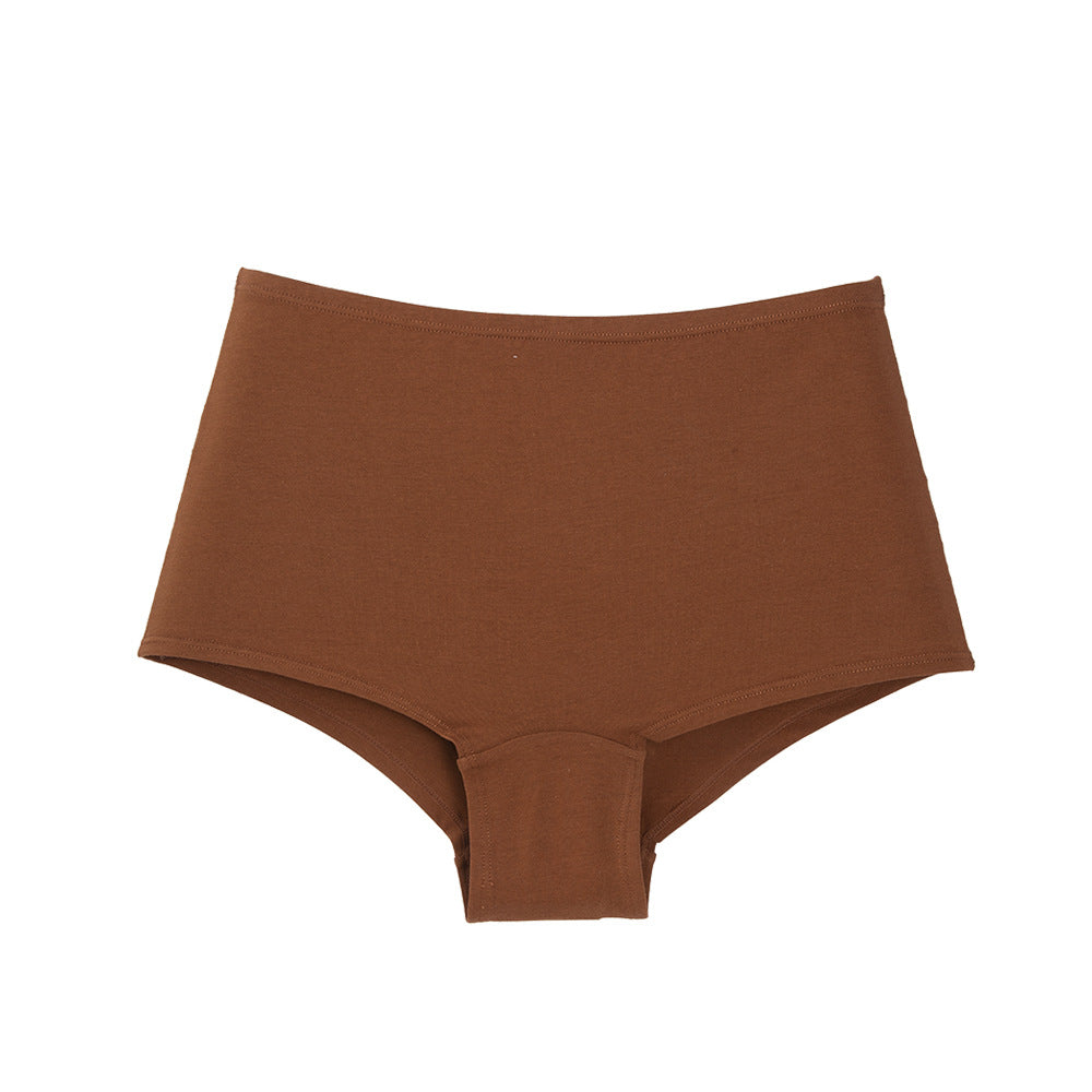 Cotton High Waisted Hip Lifting Anti-Walking Safety Pants Tummy Tuck Flat Panties