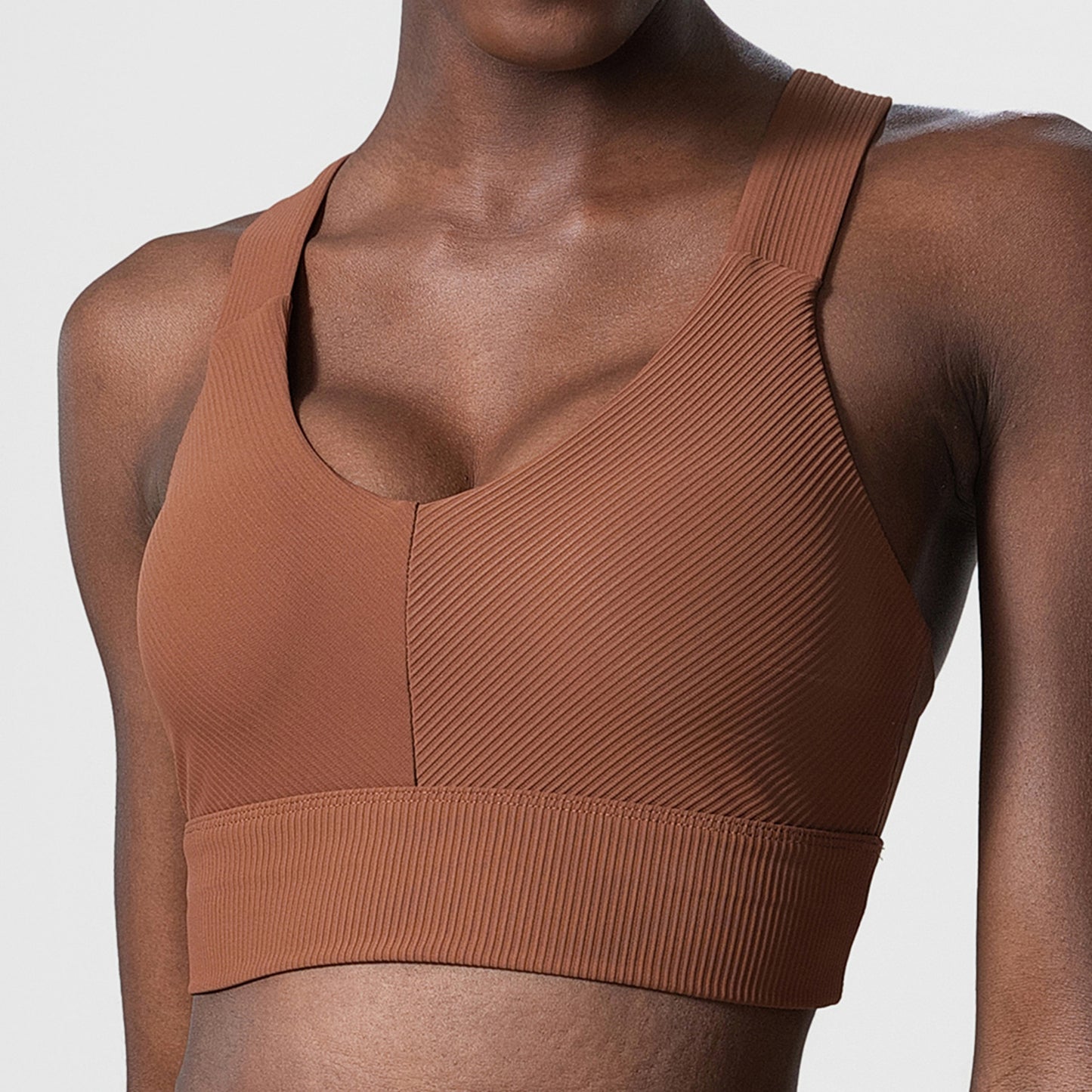 Wide Shoulder Straps I-Back Supportive Fitness Yoga Sports Bra
