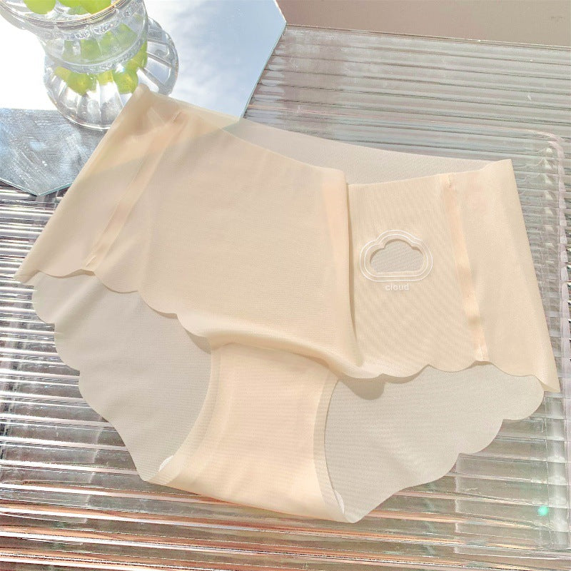One Piece Seamless Ice Silk Midriff Panties
