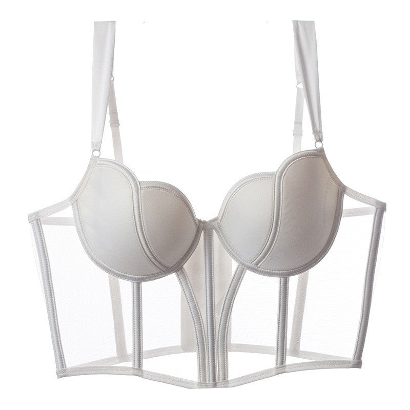 Luxurious and Noble Mesh Vest-style Bra