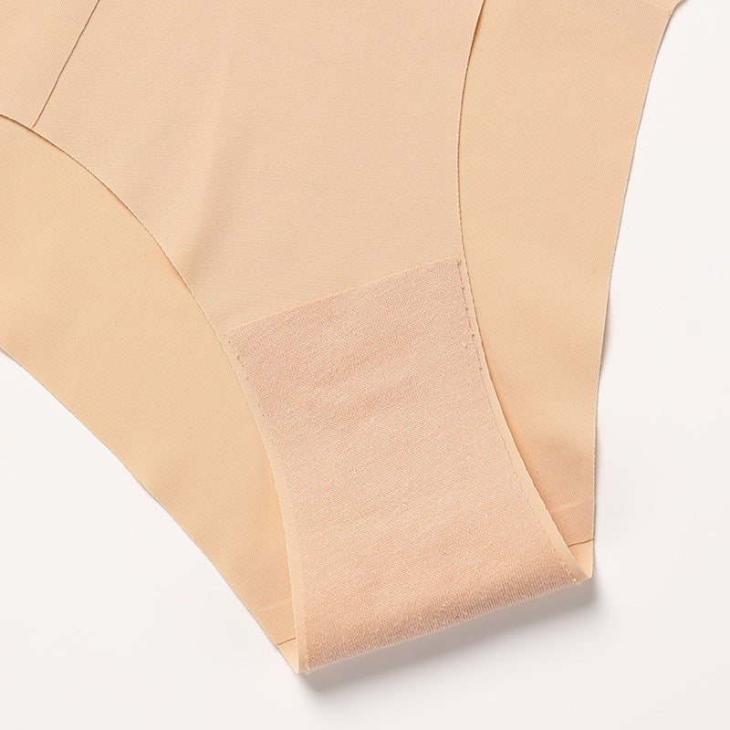 Wave Lace V-Shape Waistband No Trace Ice Silk Panties