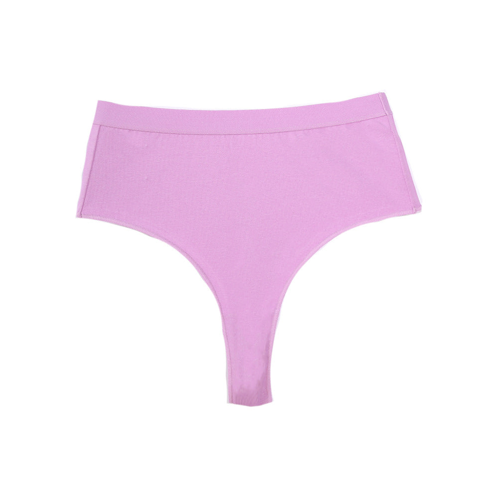 High Waisted Tummy Tuck Thong Fitted Comfortable Sports Triangle Panties