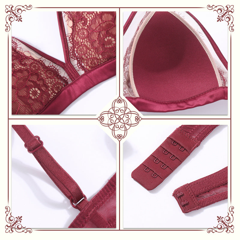 French Style Non-Ring Pure Desire Lace Bra