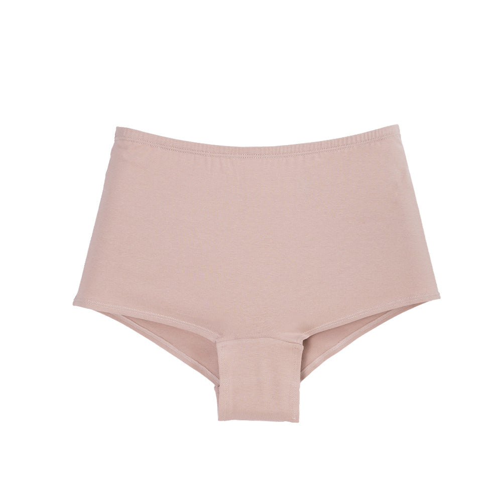 Cotton High Waisted Hip Lifting Anti-Walking Safety Pants Tummy Tuck Flat Panties