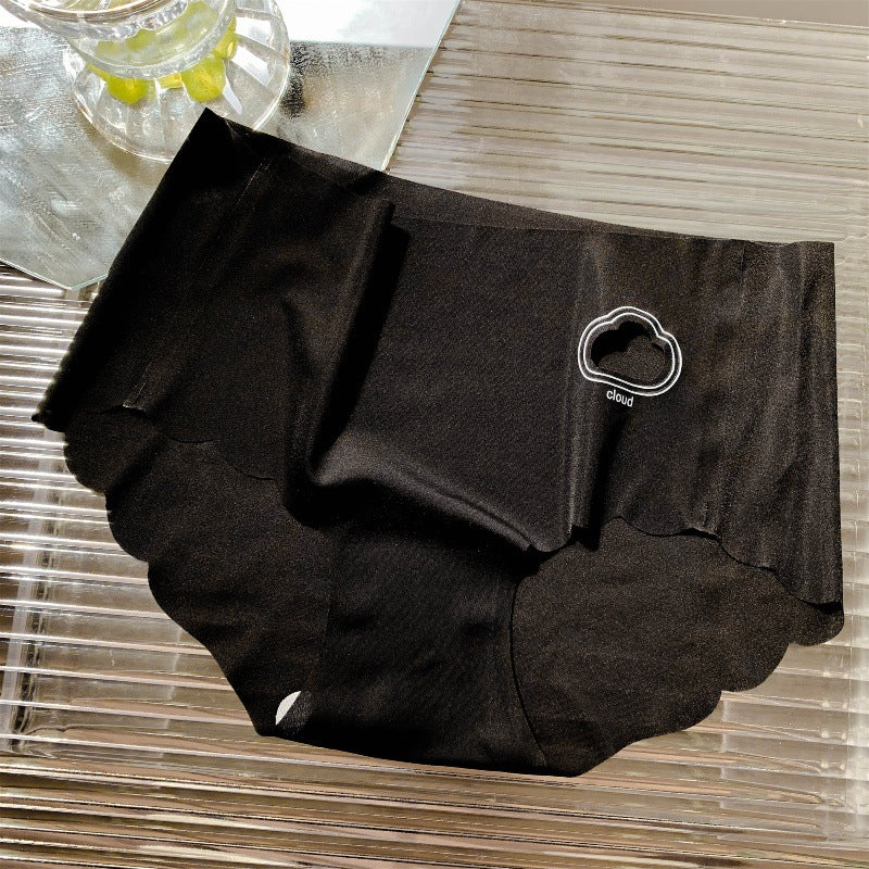 One Piece Seamless Ice Silk Midriff Panties