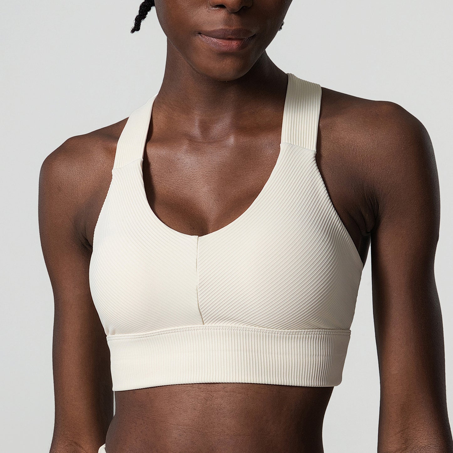 Wide Shoulder Straps I-Back Supportive Fitness Yoga Sports Bra