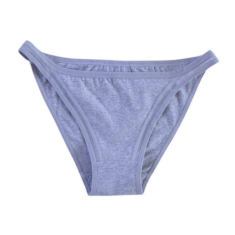 Cotton Half-Pack Hip Bikini Thin Strap Triangle Panties