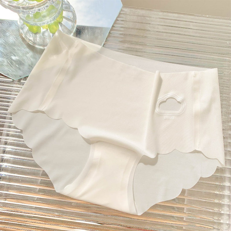 One Piece Seamless Ice Silk Midriff Panties