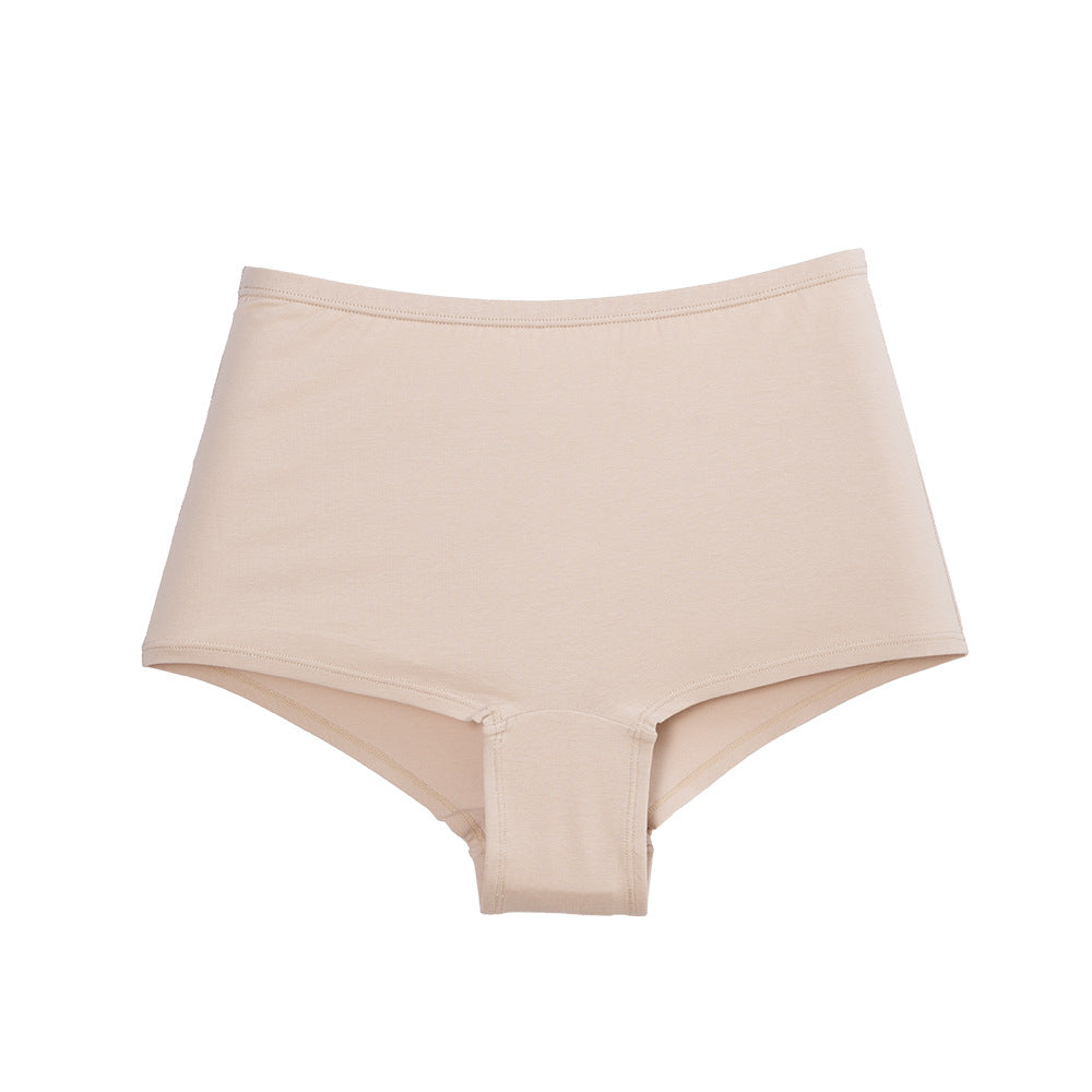 Cotton High Waisted Hip Lifting Anti-Walking Safety Pants Tummy Tuck Flat Panties