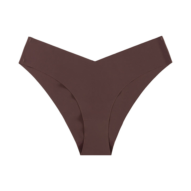 Non-marking Ice Silk Low Waisted Triangle Pants Quick Dry Sports Panties
