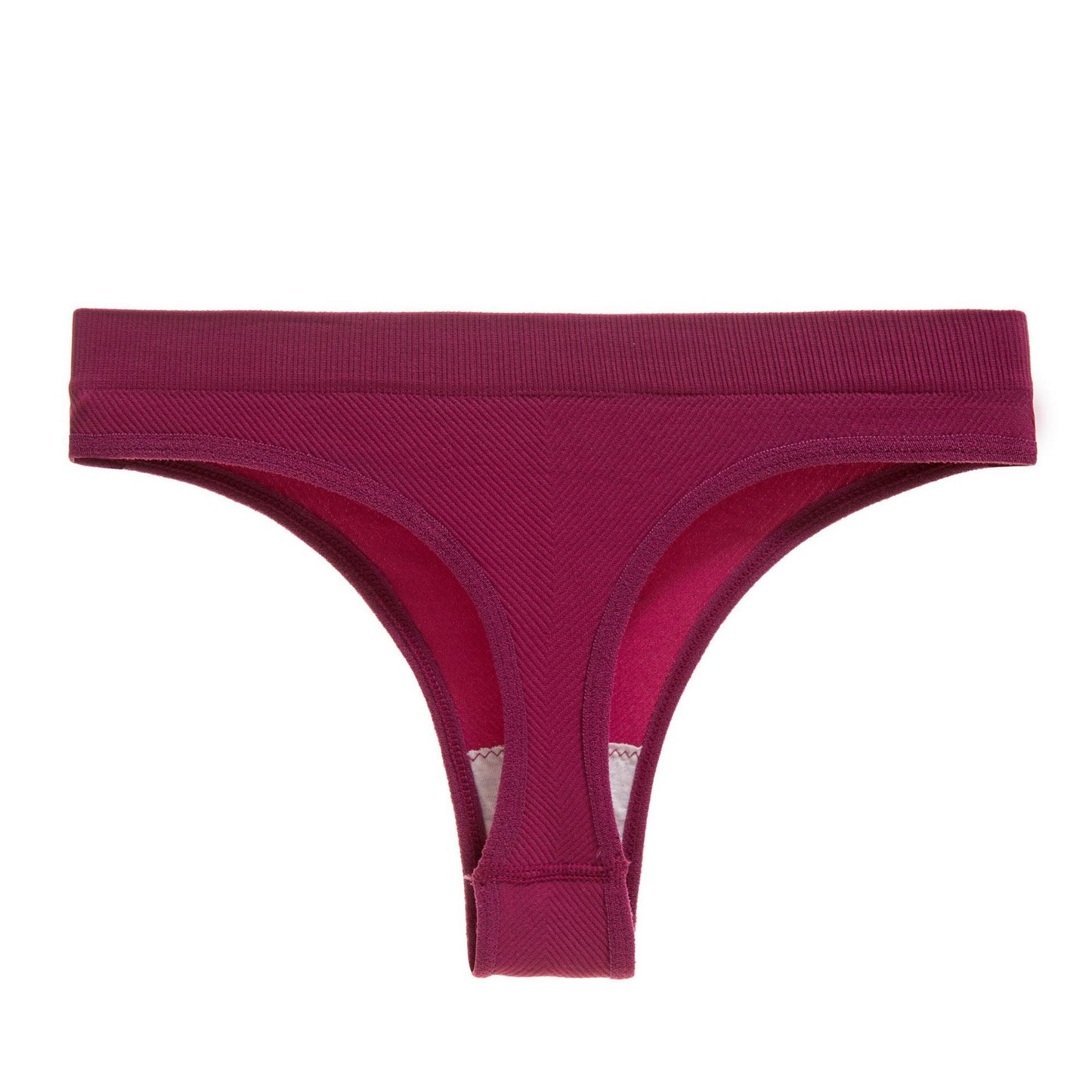 Plus Size Sexy Panties Sports Thong Threaded Solid Color Panties
