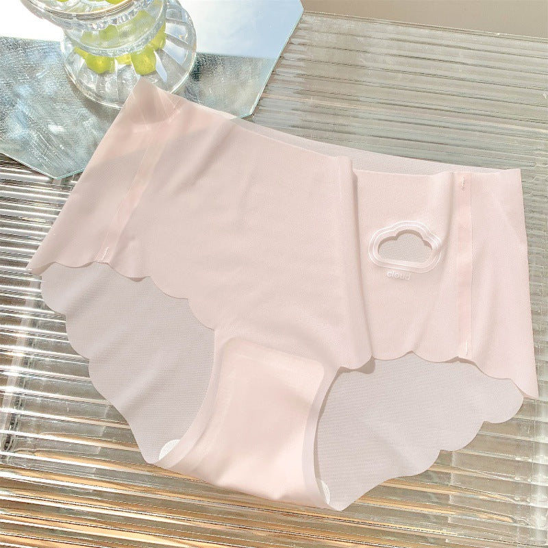 One Piece Seamless Ice Silk Midriff Panties