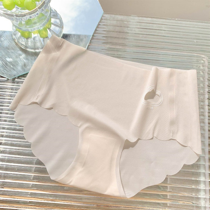 One Piece Seamless Ice Silk Midriff Panties