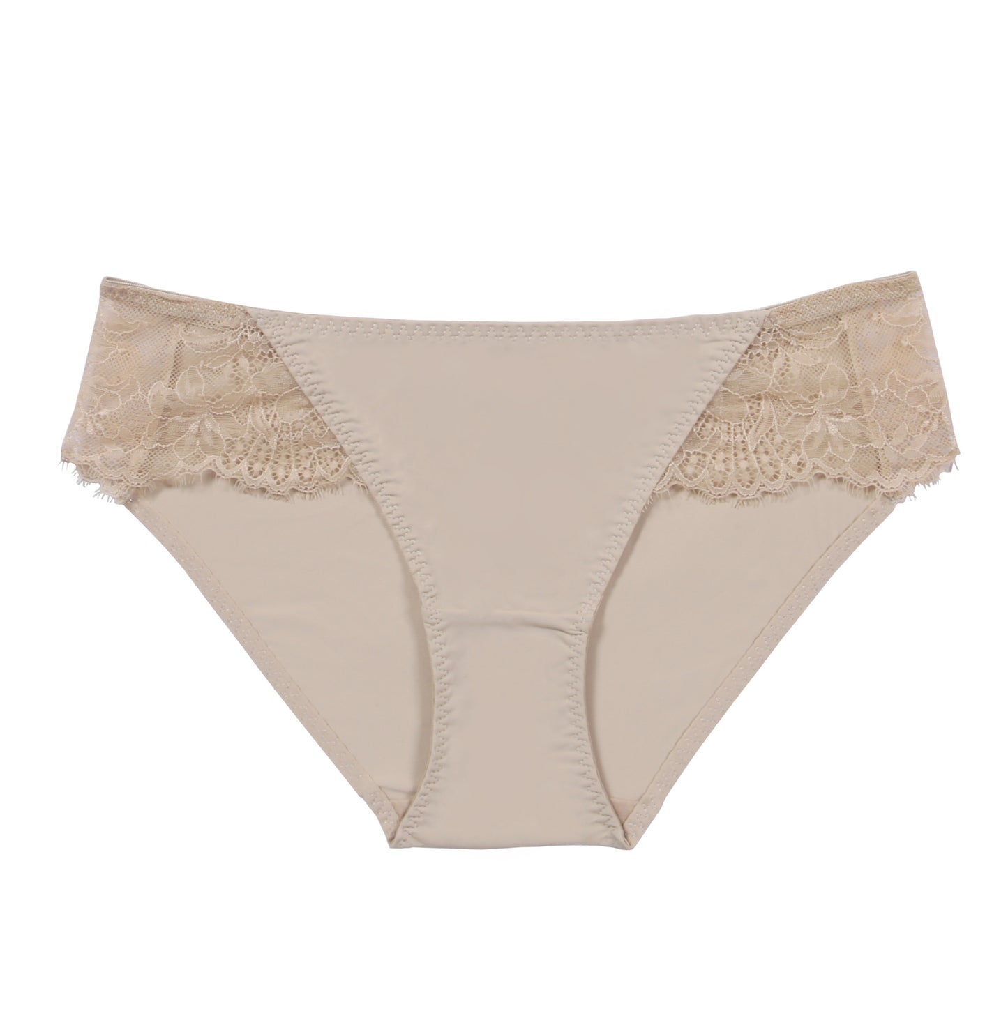 Solid Color Lace Triangle Panties with Hip Lift