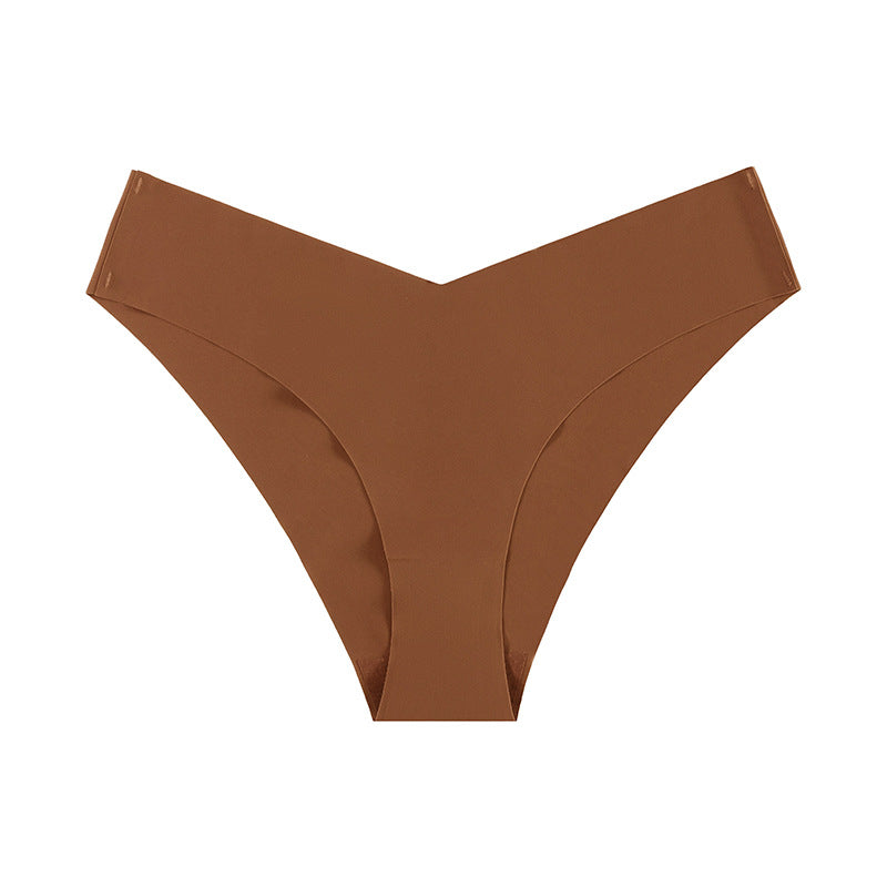 Non-marking Ice Silk Low Waisted Triangle Pants Quick Dry Sports Panties