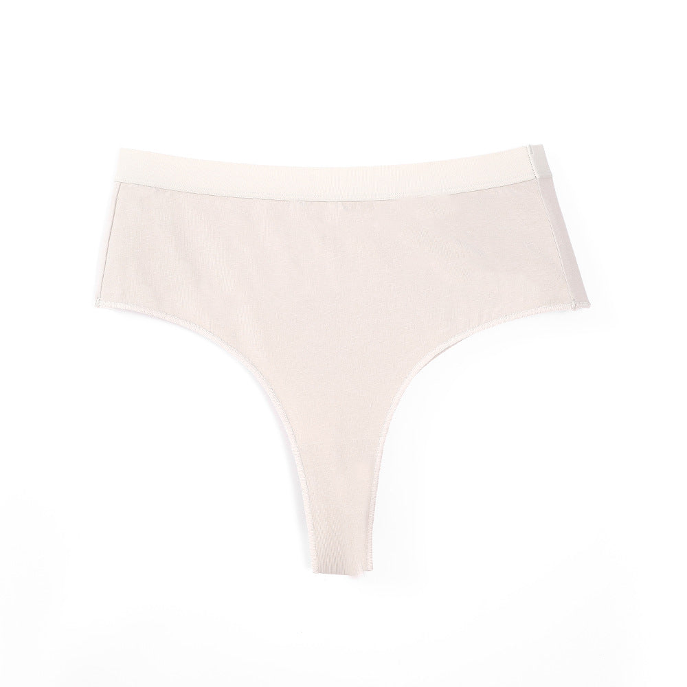 High Waisted Tummy Tuck Thong Fitted Comfortable Sports Triangle Panties