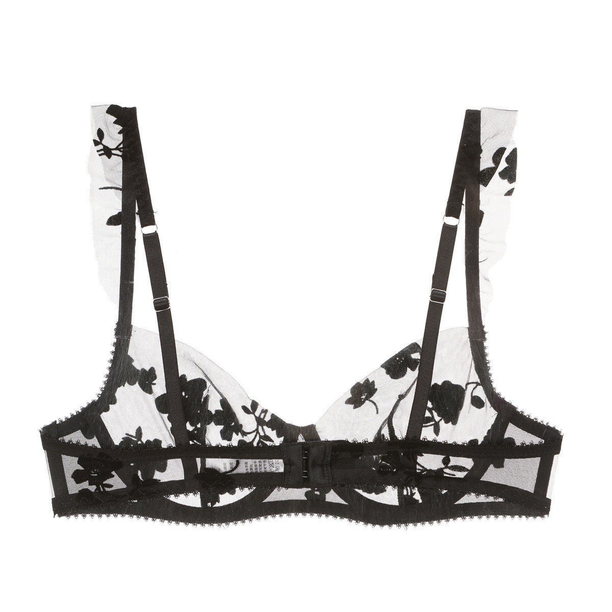 Sexy French Ultra Thin Embroidered Lace Bra Set