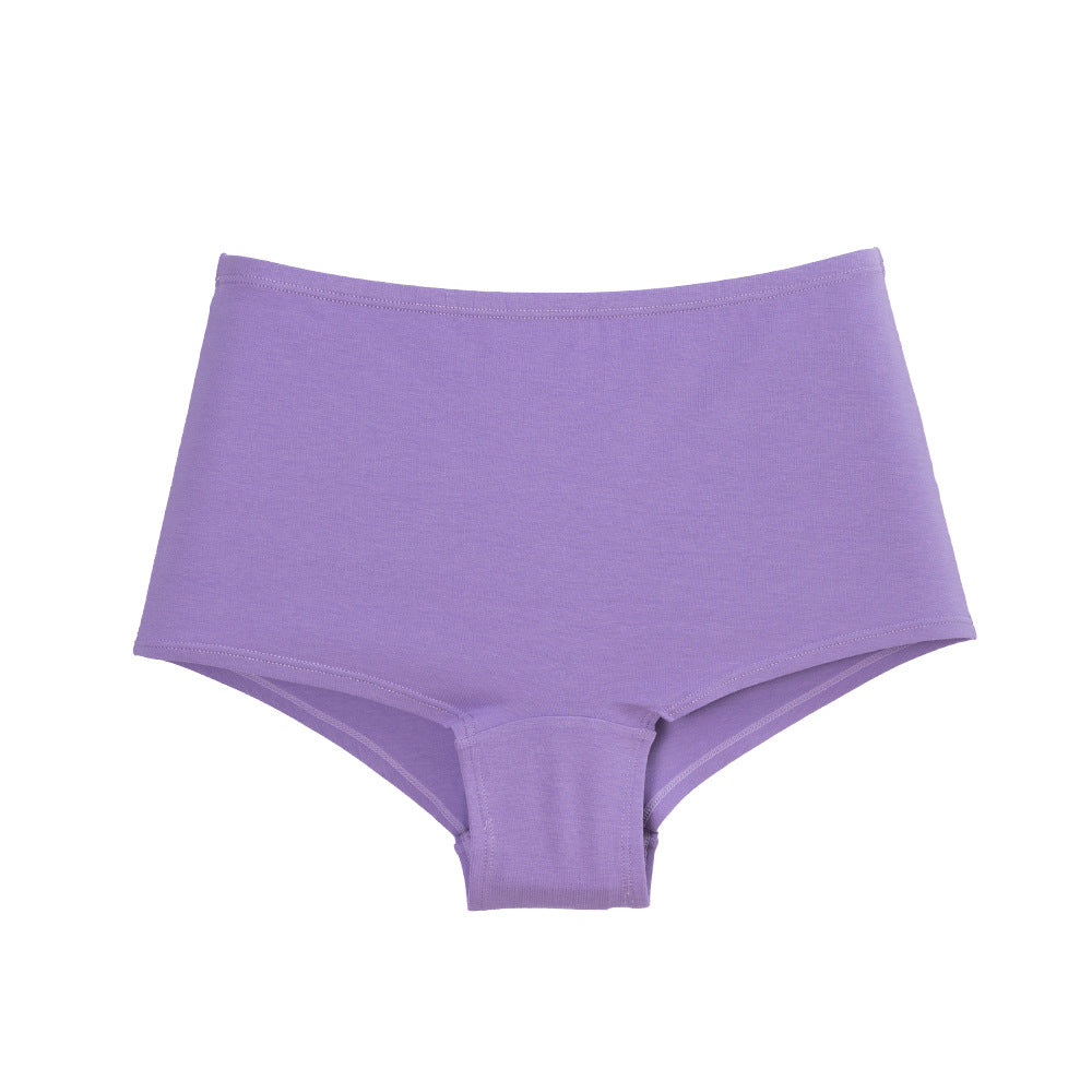 Cotton High Waisted Hip Lifting Anti-Walking Safety Pants Tummy Tuck Flat Panties