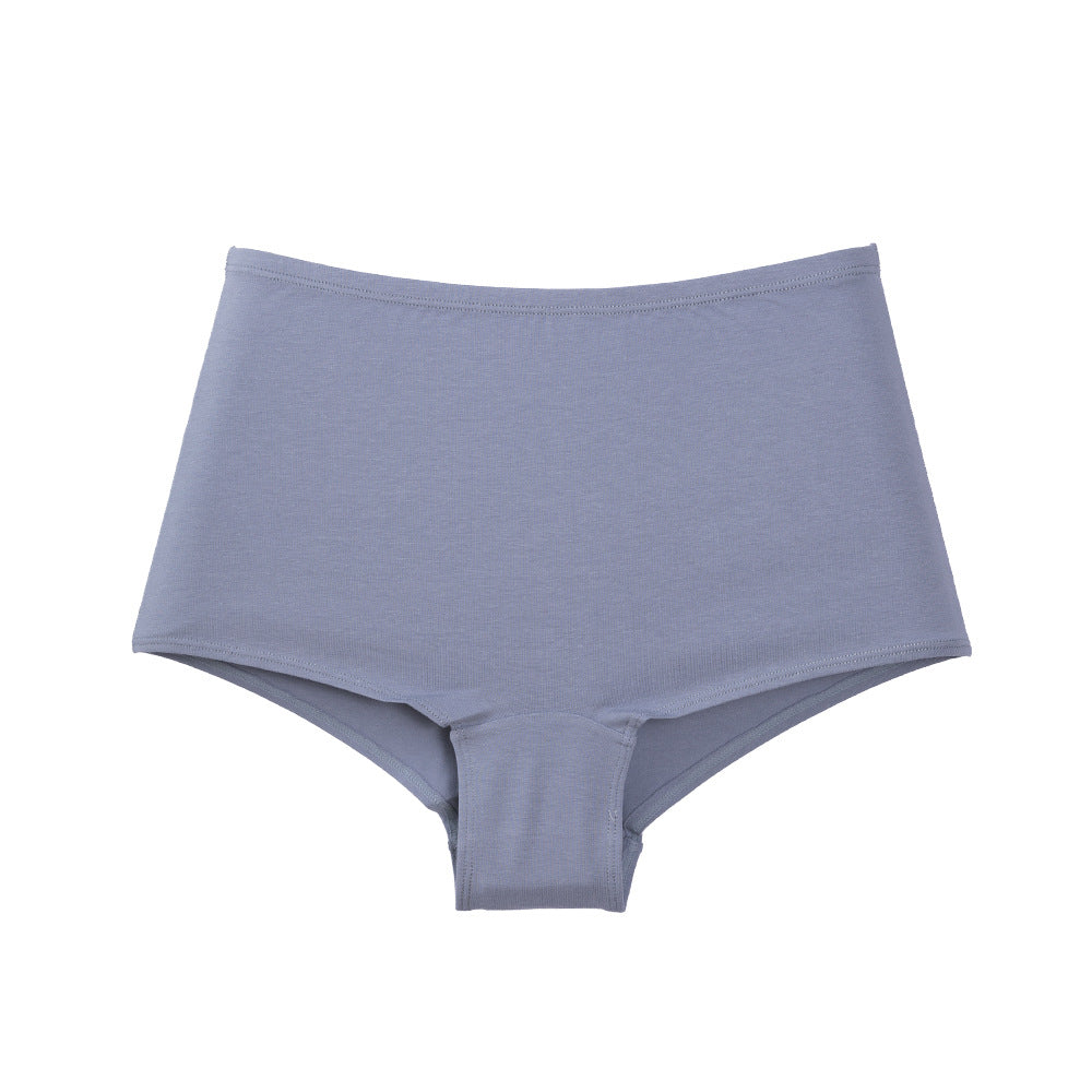 Cotton High Waisted Hip Lifting Anti-Walking Safety Pants Tummy Tuck Flat Panties