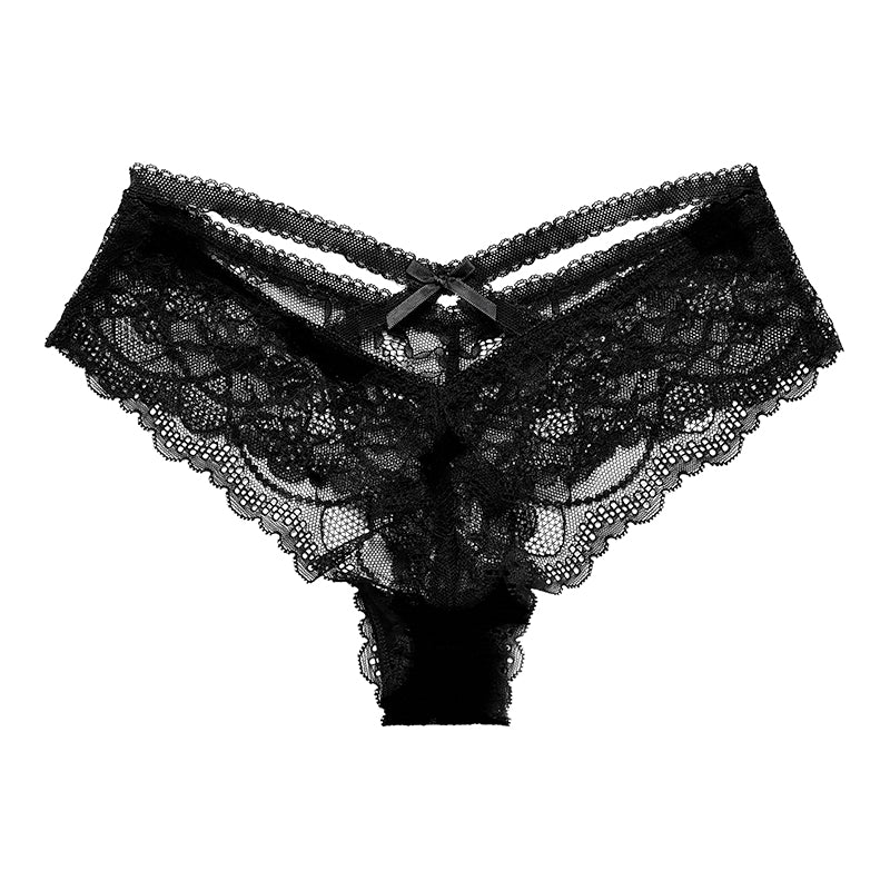 Sexy Lace Erotic Bowknot Panties Thong