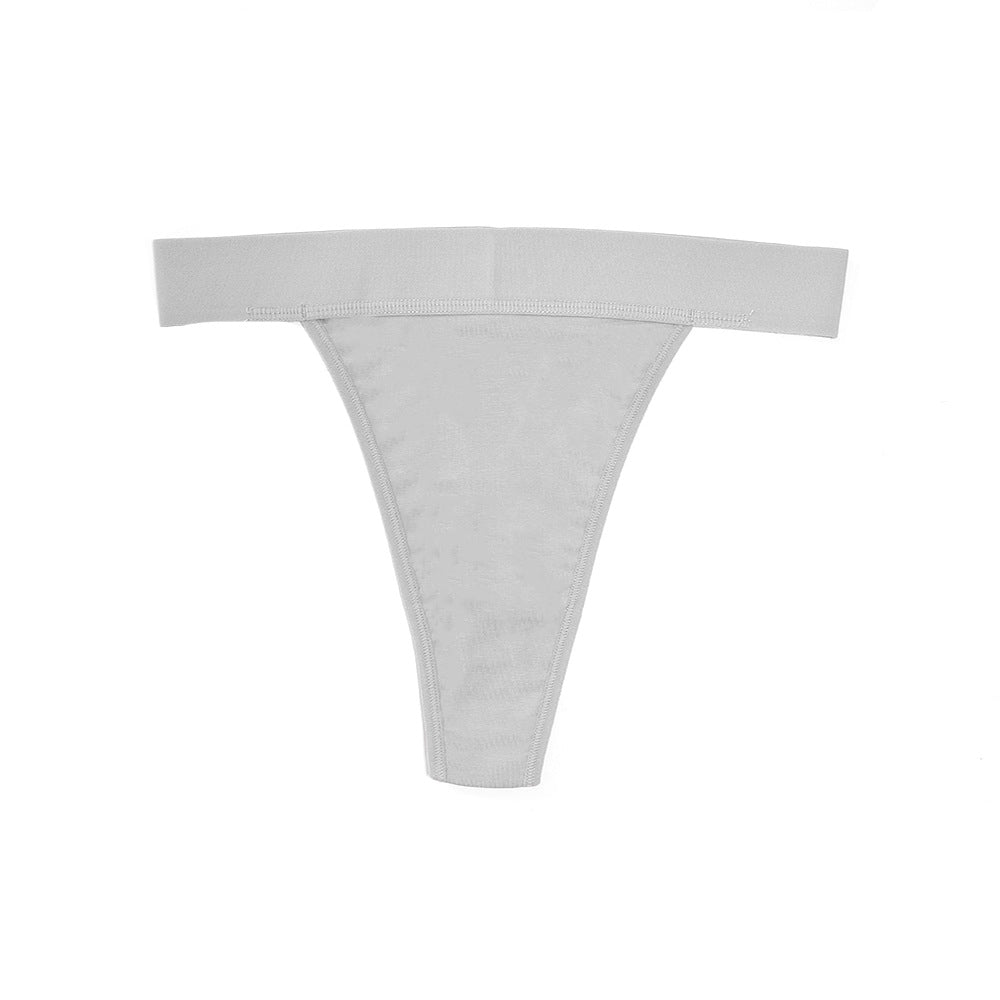 Mid-Waist Sexy Invisible All-Season Cotton T-String Panties